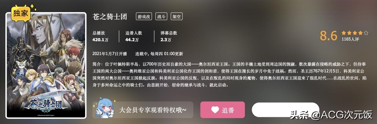 苍之骑士团后续,苍之骑士团第1集