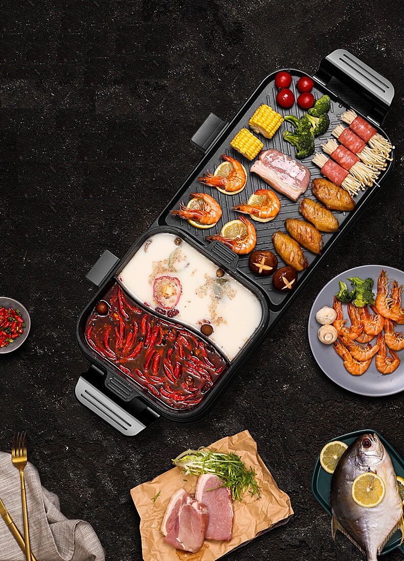 高颜值涮烤一体锅推荐,涮烤一体锅一锅搞定快来看看吧