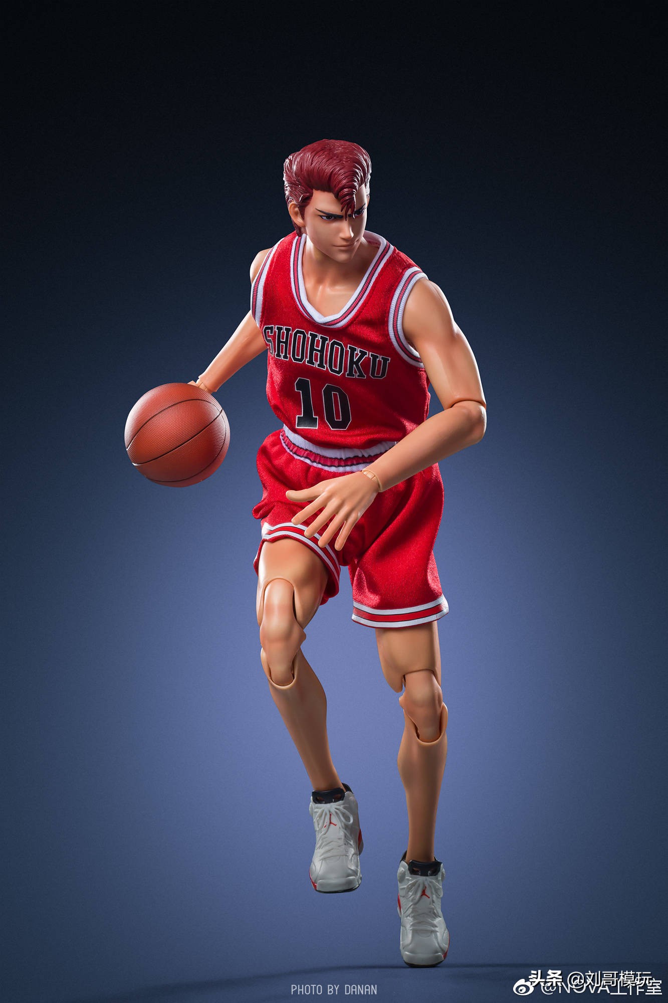 灌篮高手樱木花道可动人偶,灌篮高手樱木花道寸头手办