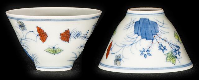 明成化秋葵瓷器,明成化民窑瓷器