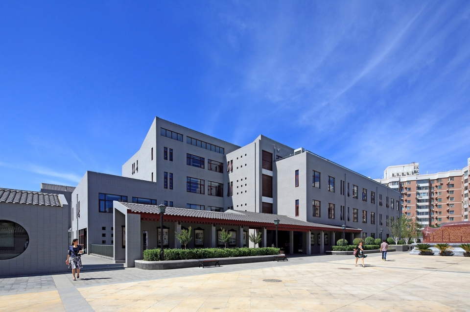 北京三十五中高中新校园，古宅院风格的现代校园