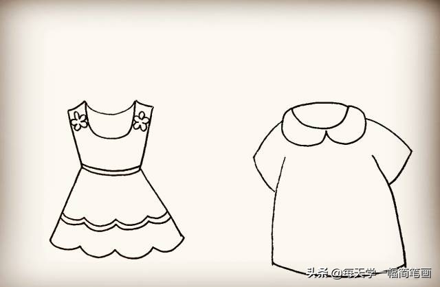 简笔画服饰简单画法,简笔画每天学一幅