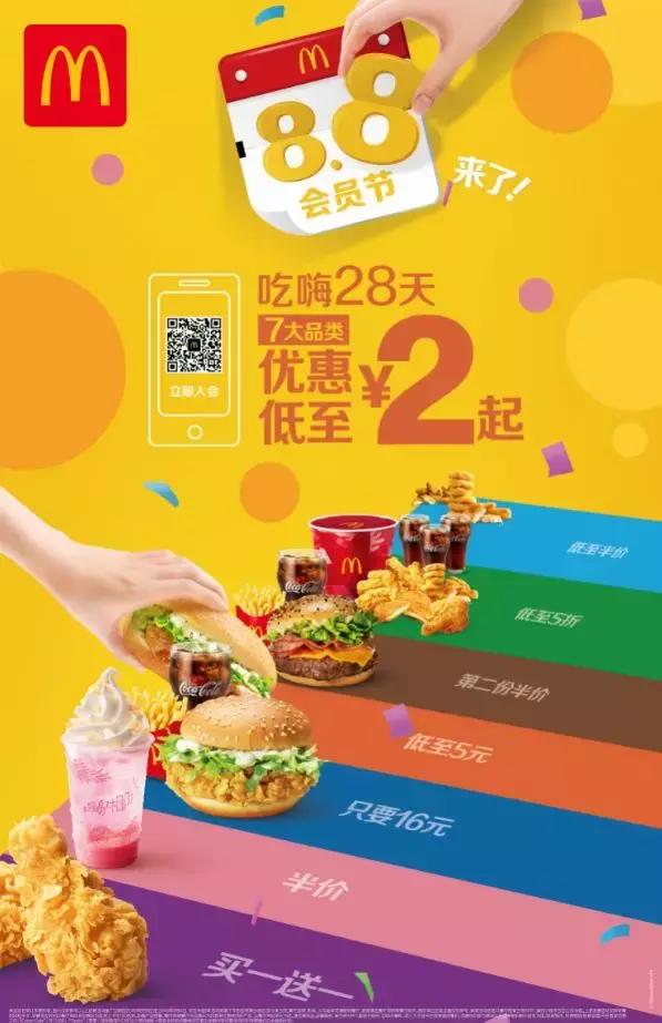 麦当劳88会员节火爆餐厅,麦当劳88会员节每天可以领多少券