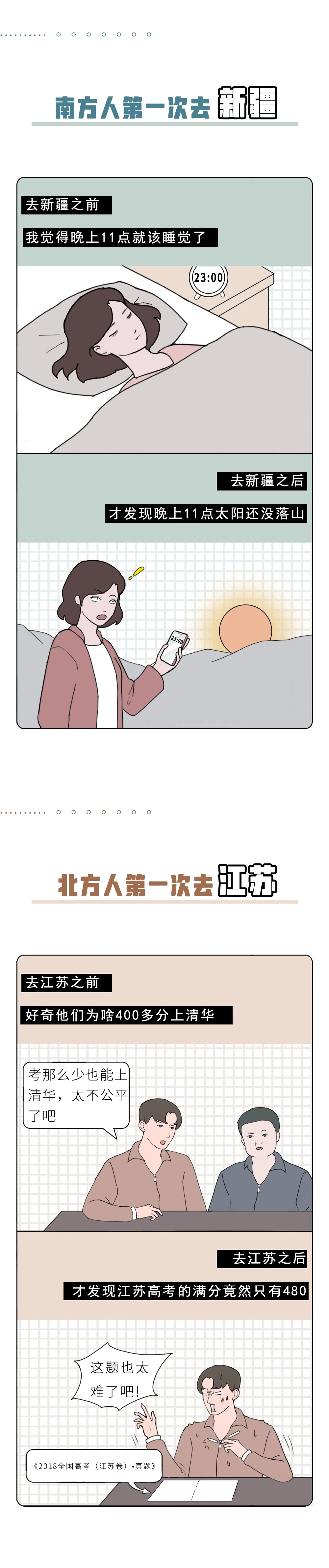 南方人的第一次VS北方人的第一次，新鲜而刺激！（漫画）