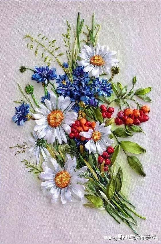 侗族刺绣与丝带绣,diy手工刺绣简单图案