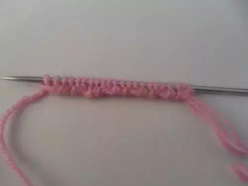 女童背心裙子的蝴蝶结的编织方法,女童外套双色蝴蝶结图案编织教程