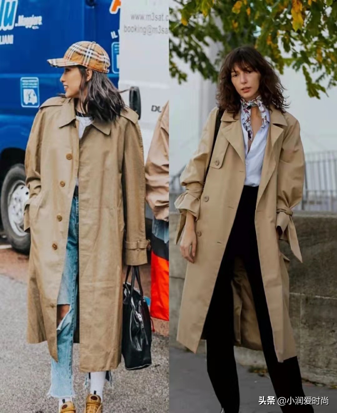 卡其色风衣秋冬穿搭示范大全,深卡其色风衣秋冬穿搭示范大全