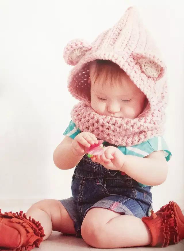 给宝宝钩帽子新年大红色,给宝宝钩太阳帽子