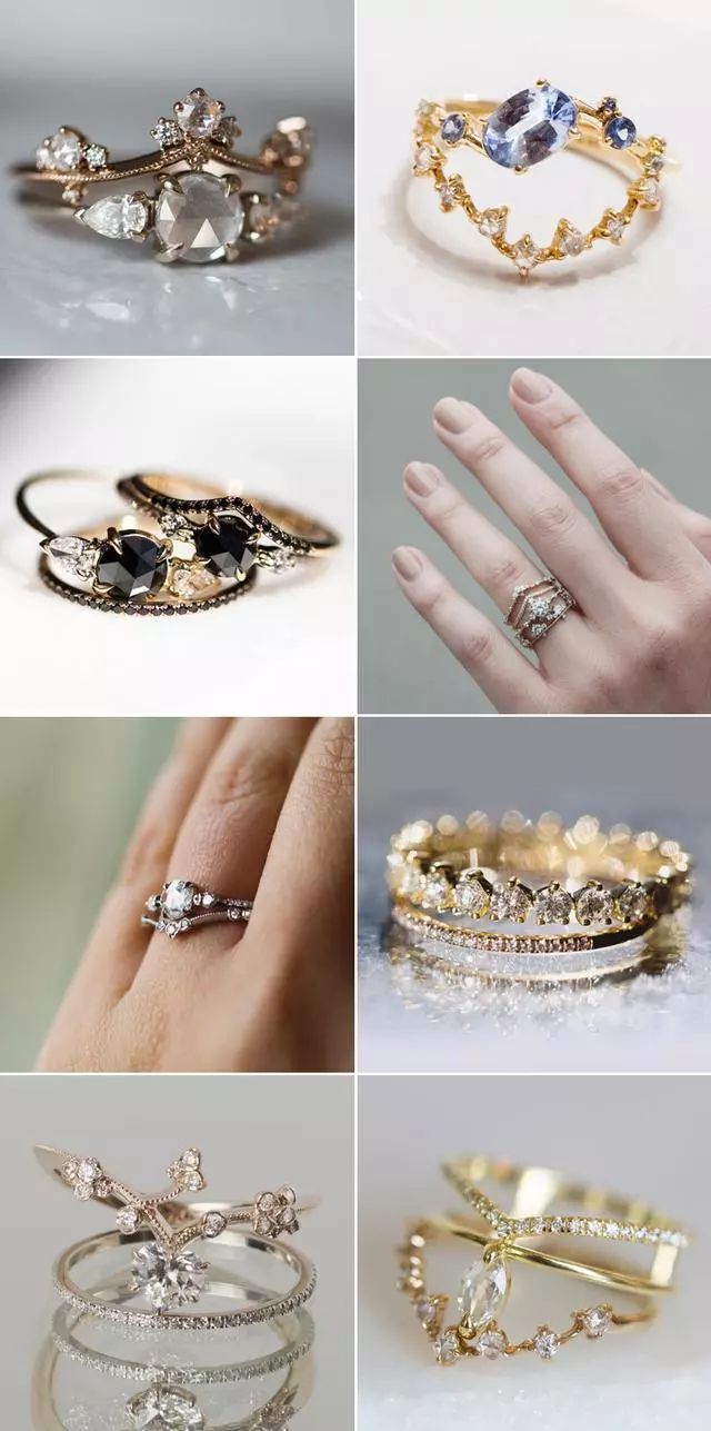 最受欢迎的戒指款式图片价格,钻石戒指款式寓意