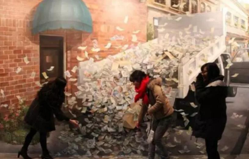 最简单的3d画墙绘,比较有艺术气息的墙绘