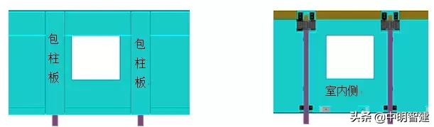 室内无露柱露梁的钢结构住宅预制外墙体系