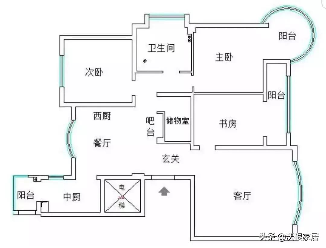 120平方三室一厅房子北欧风格,北欧风婚房布置效果图大全
