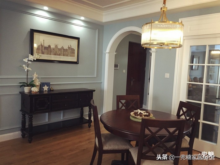 美式风格装修110平,150平美式轻奢大气风装修