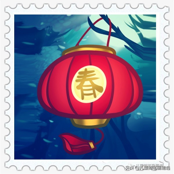 画灯笼简笔画的教程,各种灯笼简笔画画法