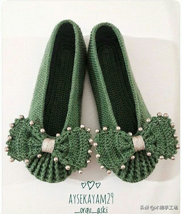 春天来了给自己添一双好鞋吧,春夏鞋子钩单鞋简单钩法