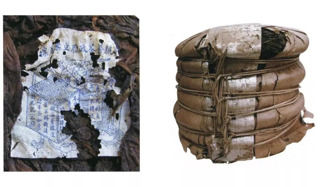 60年代宋聘号茶真假,宋聘号圆茶蓝标