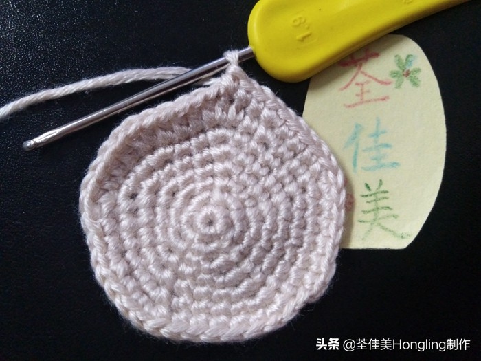 马蹄莲花的钩织教程,马蹄莲宽叶子的钩织教程