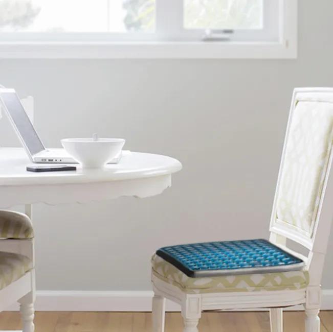 凝胶坐垫冰凉一夏久坐不闷热,冰感凝胶蜂窝坐垫8小时久坐不累