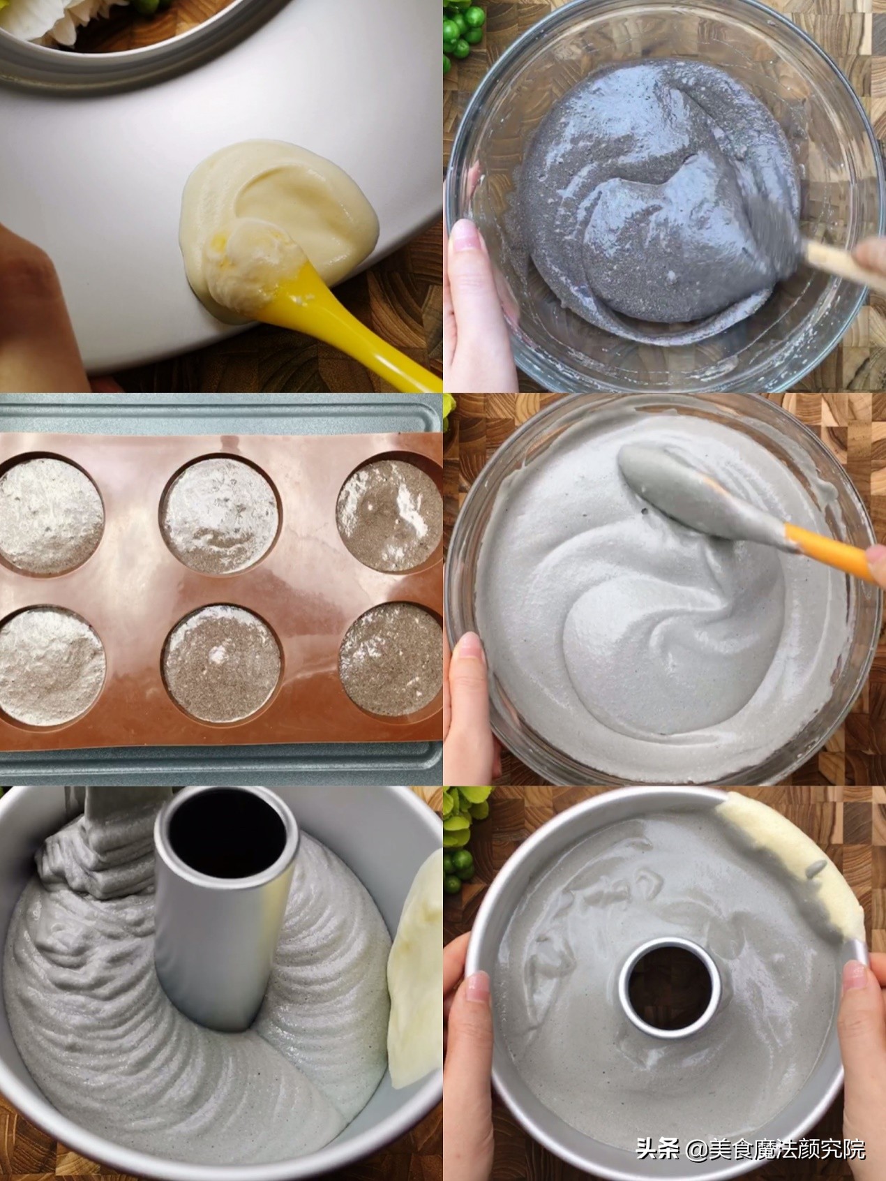 雪芳蛋糕图解,绿白奶油蛋糕简单好看造型