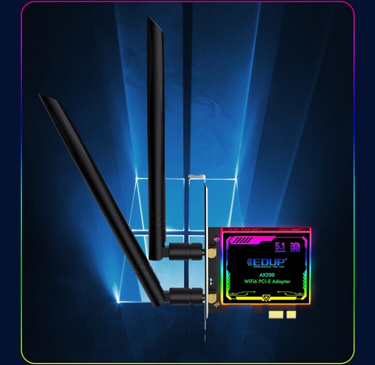 点亮RGB信仰之光9636LSwifi6无线网卡为青春喝彩