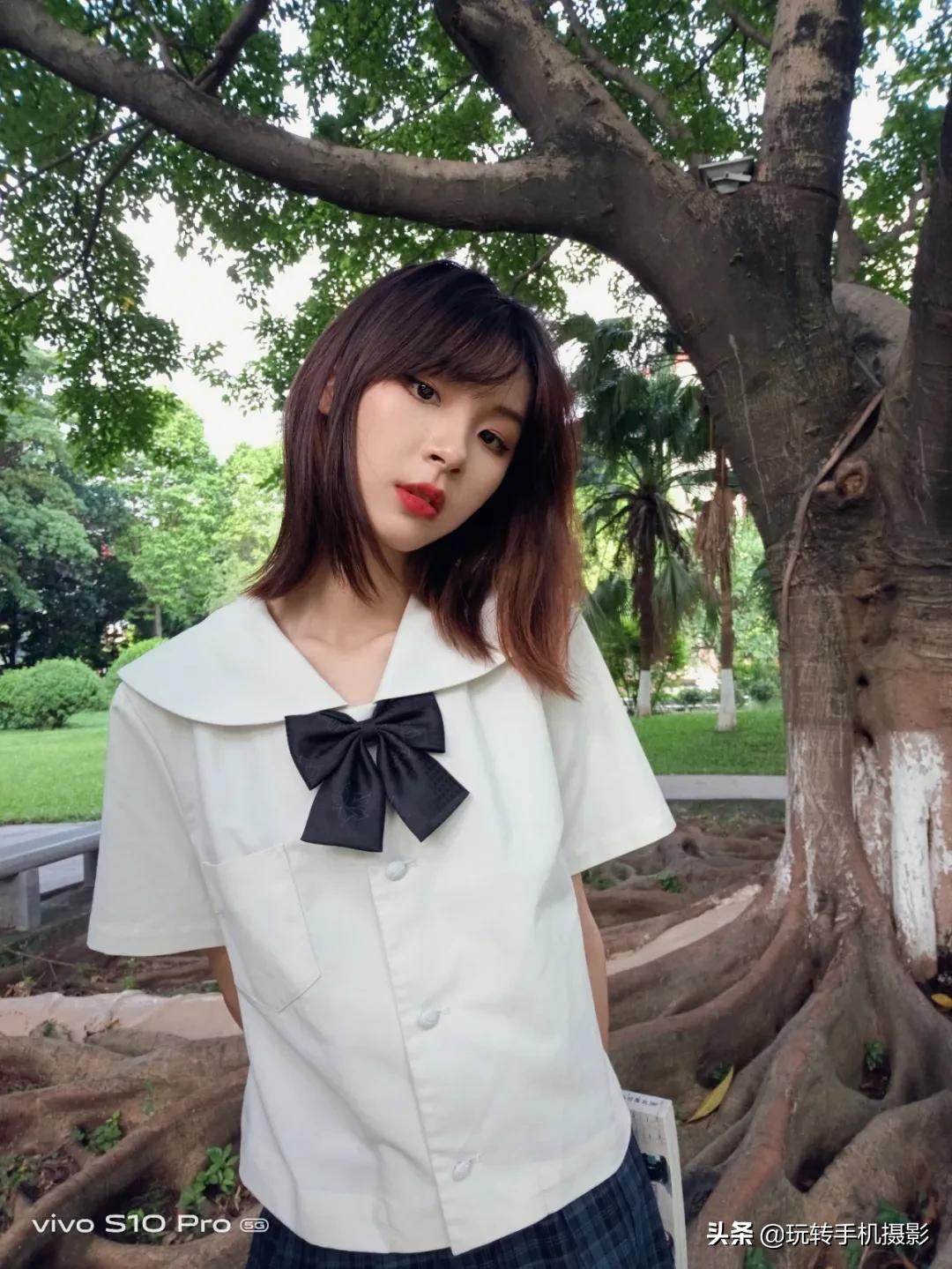 校园风自拍姿势大全,校园小清新自拍