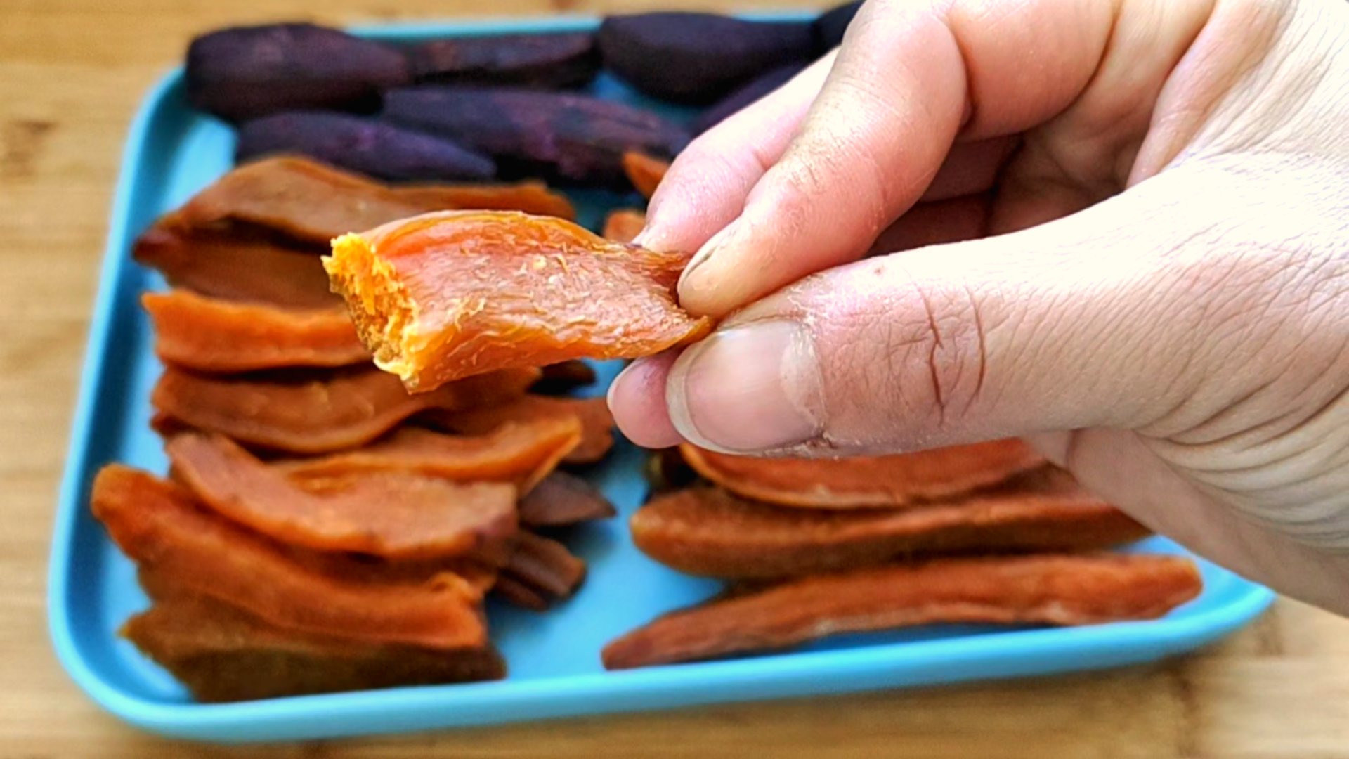 喜欢吃红薯干怎么回事,想吃红薯干教你新做法不用晒