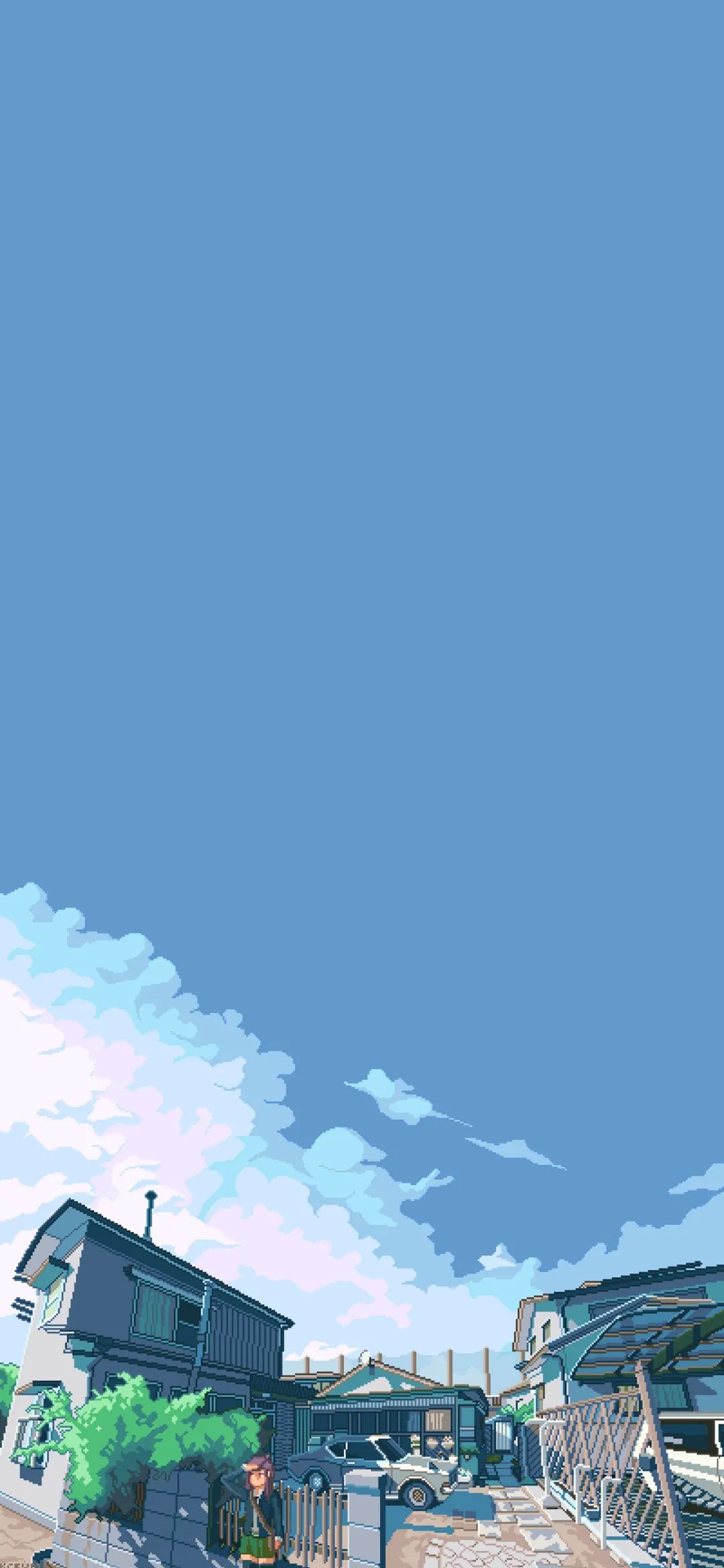 唯美像素风风景插画壁纸,像素风壁纸