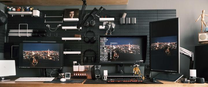 推荐一款简单精致的电脑桌,diy双人实木电脑桌