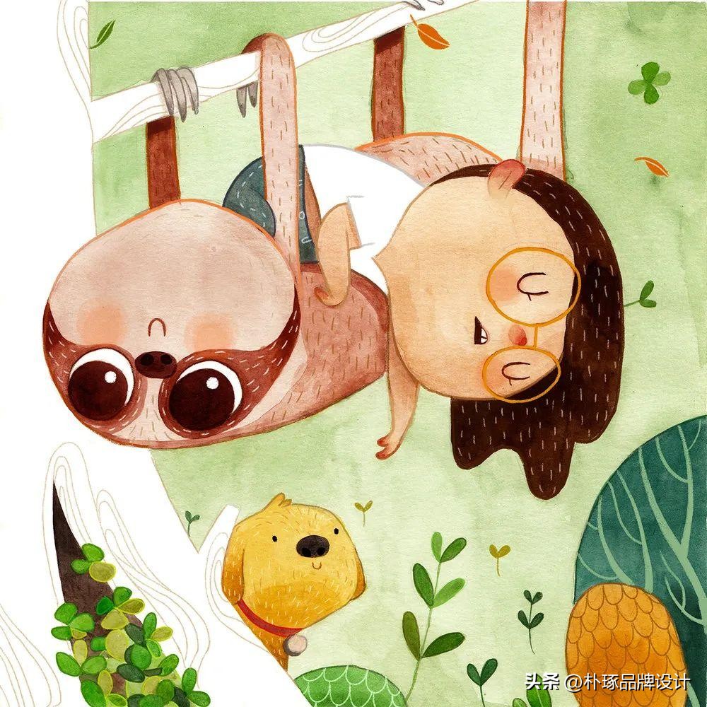 有深度意境的插画,如此清新淡雅的插画太有美感了