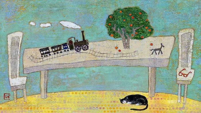 日本画家写生作品欣赏,日本水彩画家作品欣赏超美