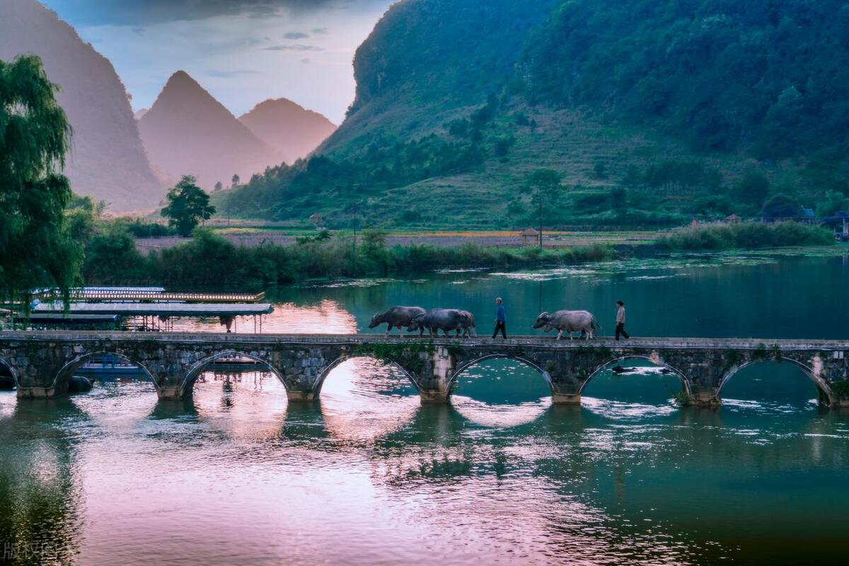 广西农村山水田园美景,广西7处山水田园风光