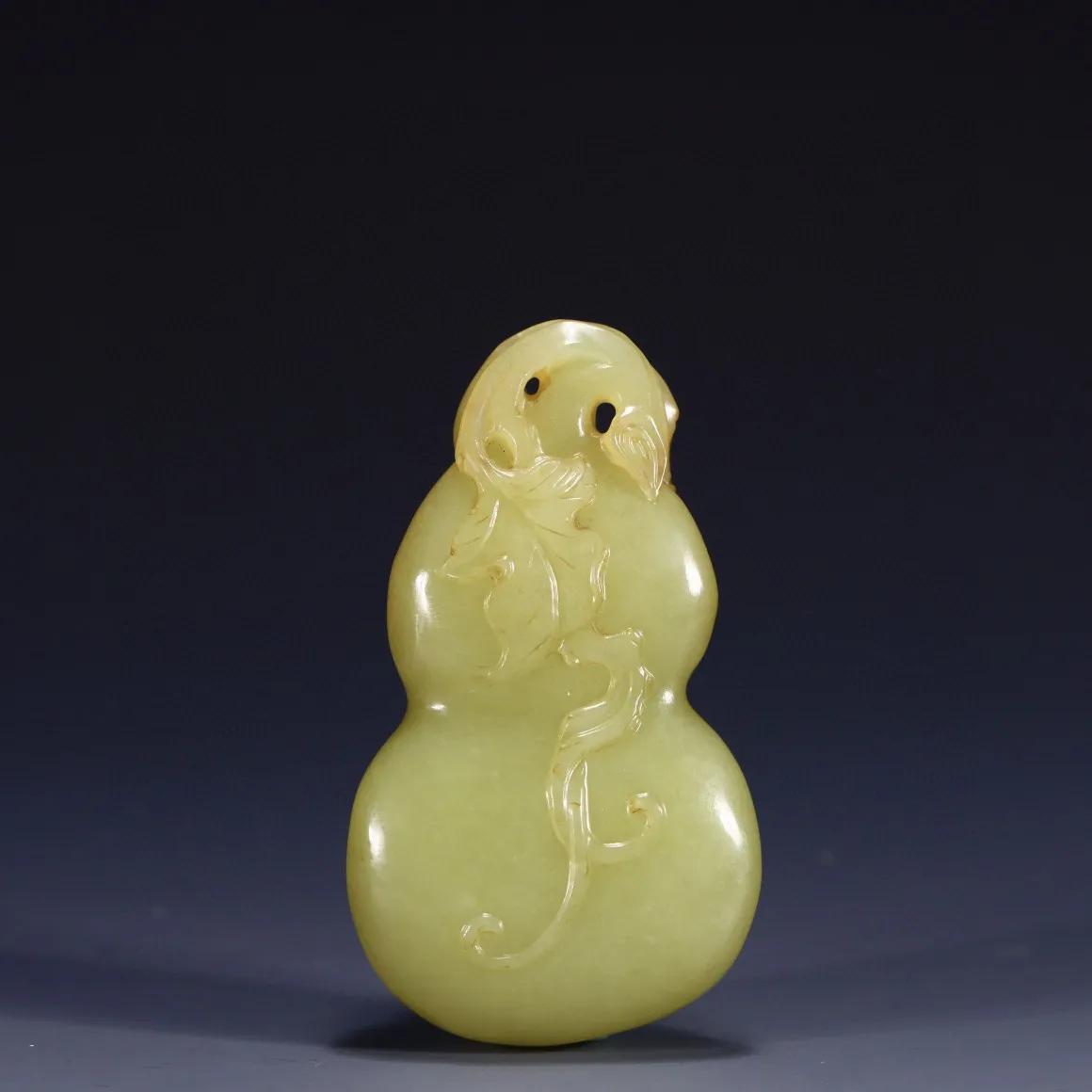 和田玉葫芦手把件图片及价格,黄玉葫芦摆件什么材料