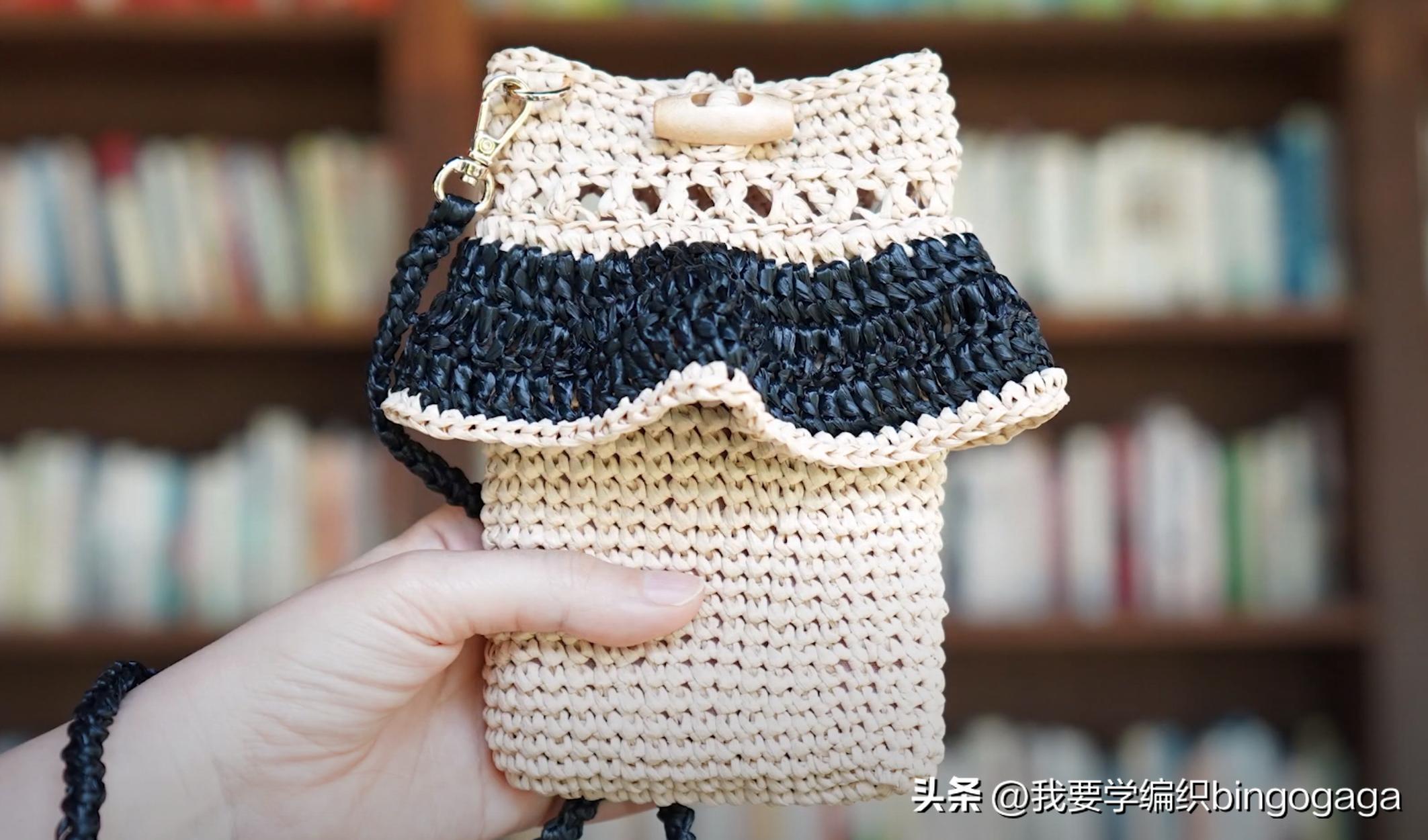 简单又漂亮的手机包包教程,怎么做斜背着的手机包