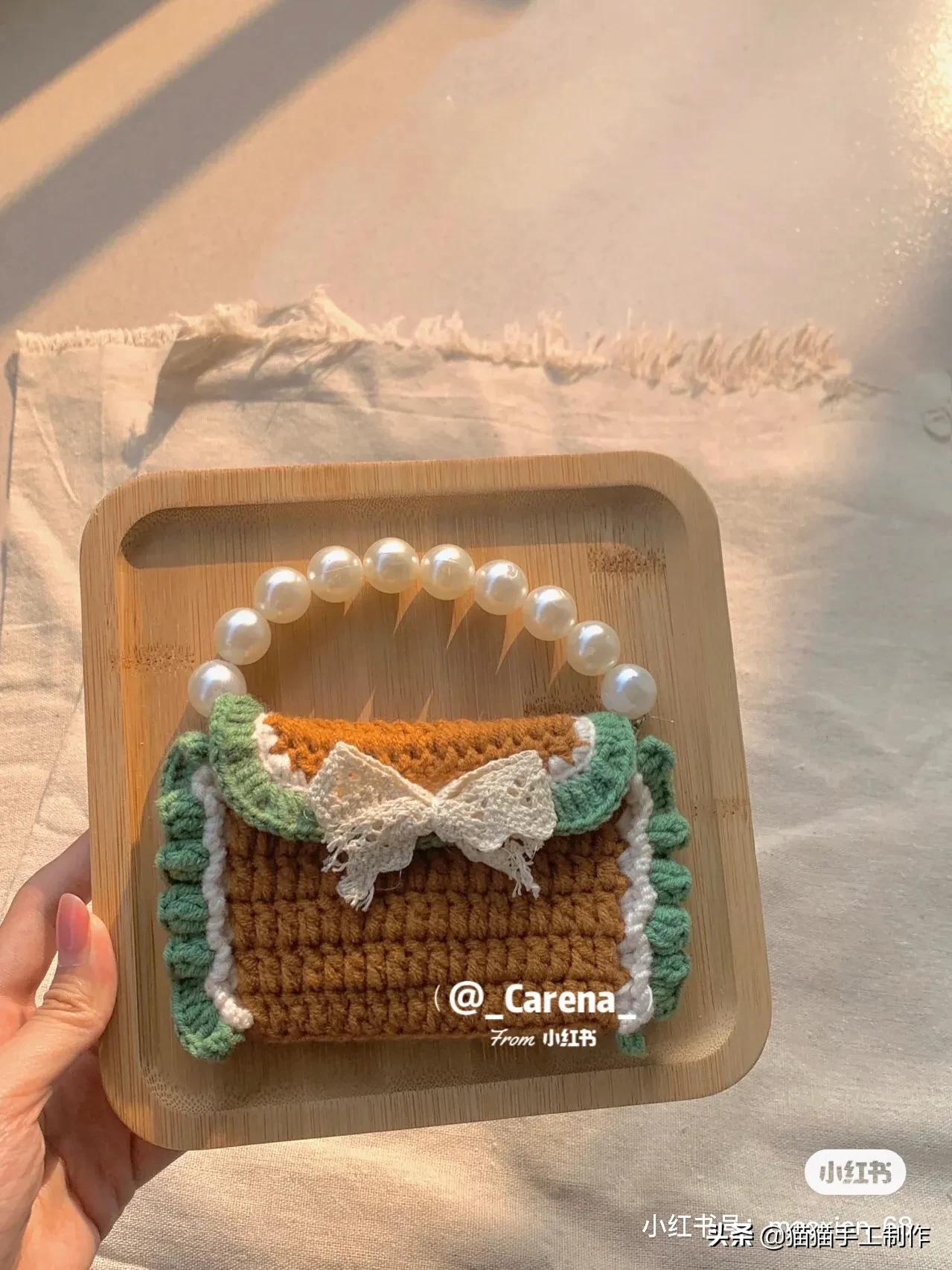 森系零钱包包钩织教程来喽，有图解呦