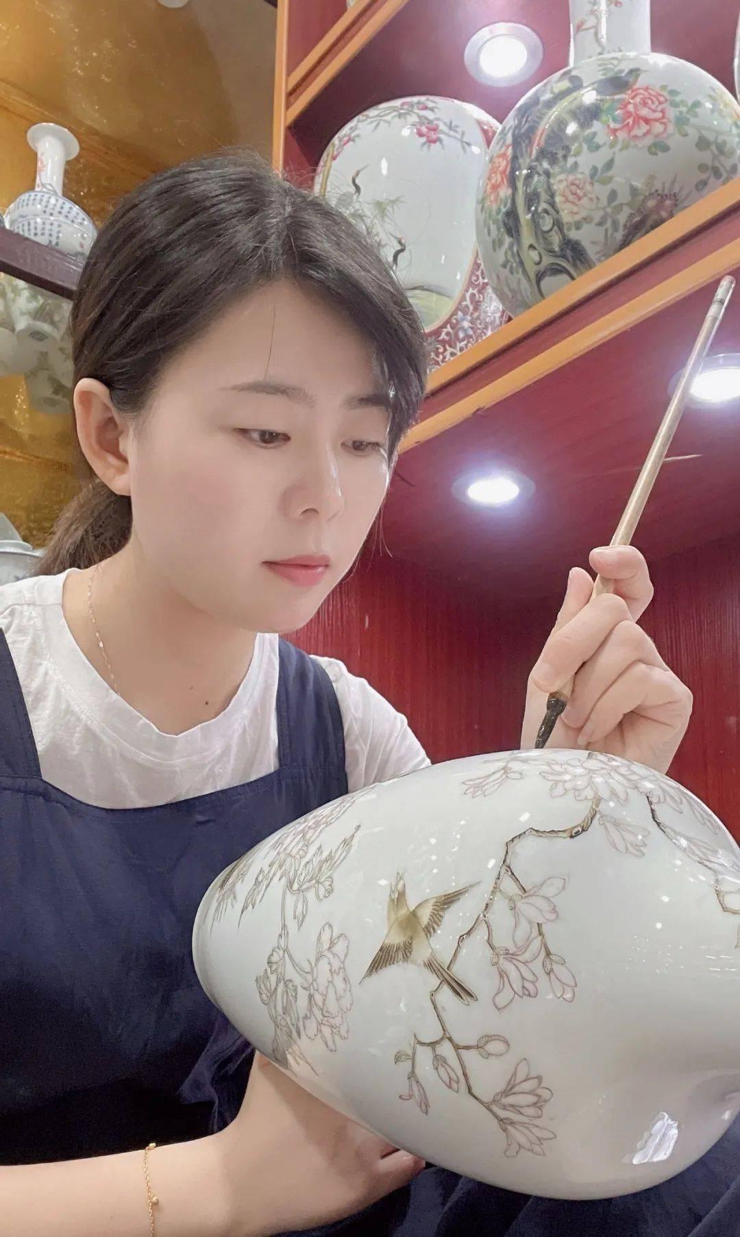 柴烧王瓷器作品欣赏,名家柴窑山水瓷器