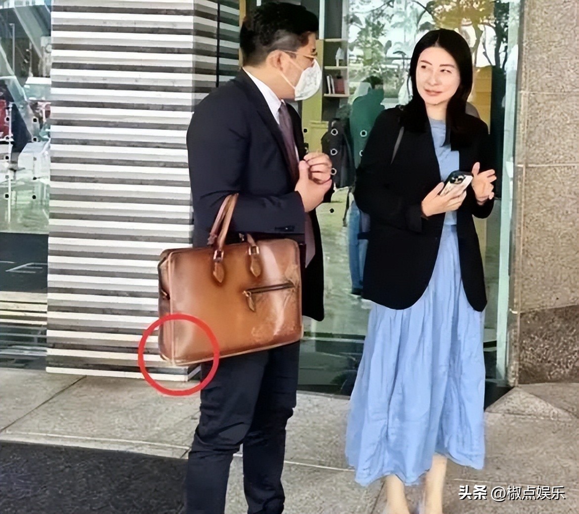 郭晶晶爱马仕15万的包,郭晶晶霍启刚穿正装