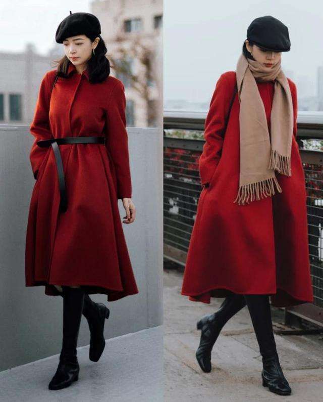 红色怎样穿喜庆但不会土气,新年穿红色是必修课怎么穿更好看