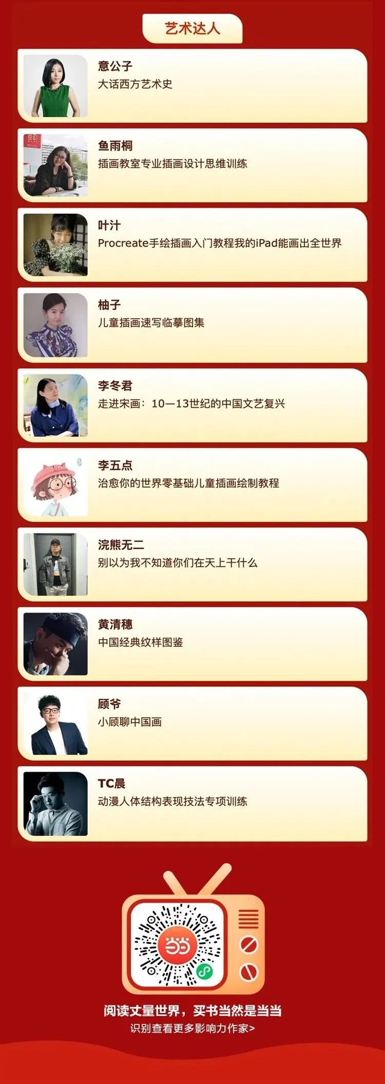 当当第七届作家影响力评选,当当第七届最具影响力作家