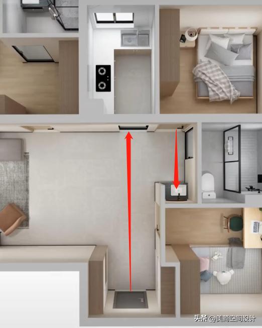 浴室柜正对卧室门用什么遮挡,浴室镜对着卧室门怎样改户型