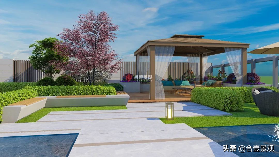 庭院设计带亭子,庭院设计木亭子