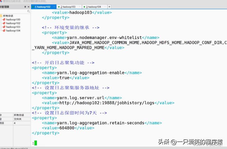 手动搭建hadoop集群005_历史服务器_日志聚集_动态管理_单独启停