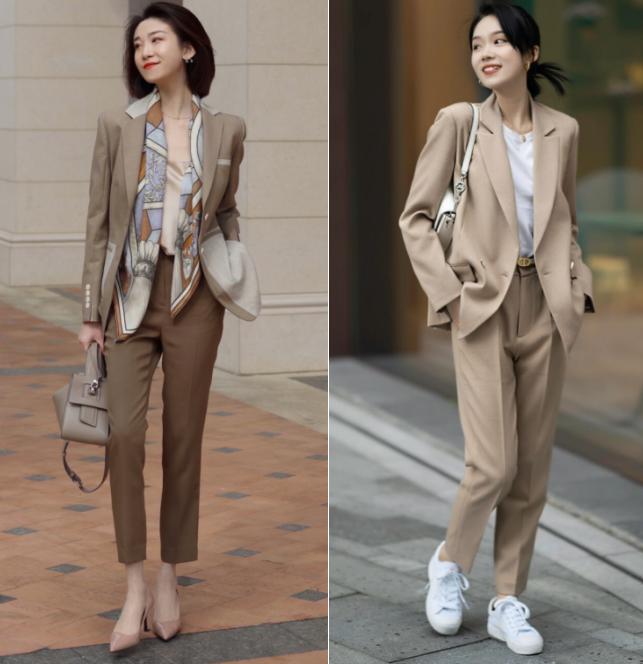 2022春季最流行的西装穿搭,多款小西装穿搭总有一款适合你的