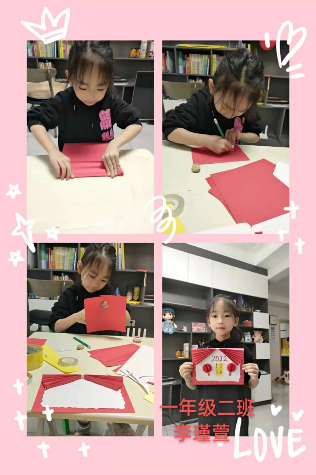 童心创意春节贺卡,小学生做好看的新年贺卡