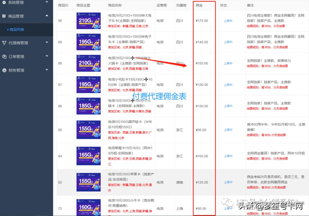 172号卡直招一级代理,172号卡代理商佣金设置