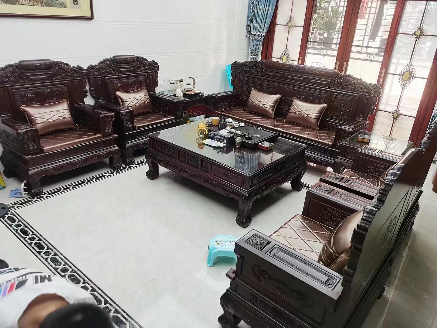 红木家具沙发坐垫什么颜色好,红木家具夏天沙发坐垫怎么选