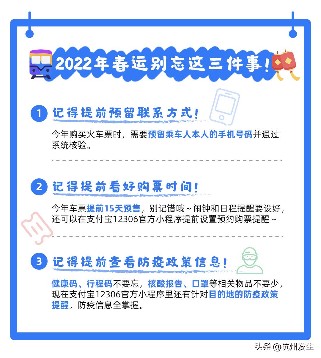 12306上2022春运期间票上午几点开售,2022年春运火车票12306每天几点放票