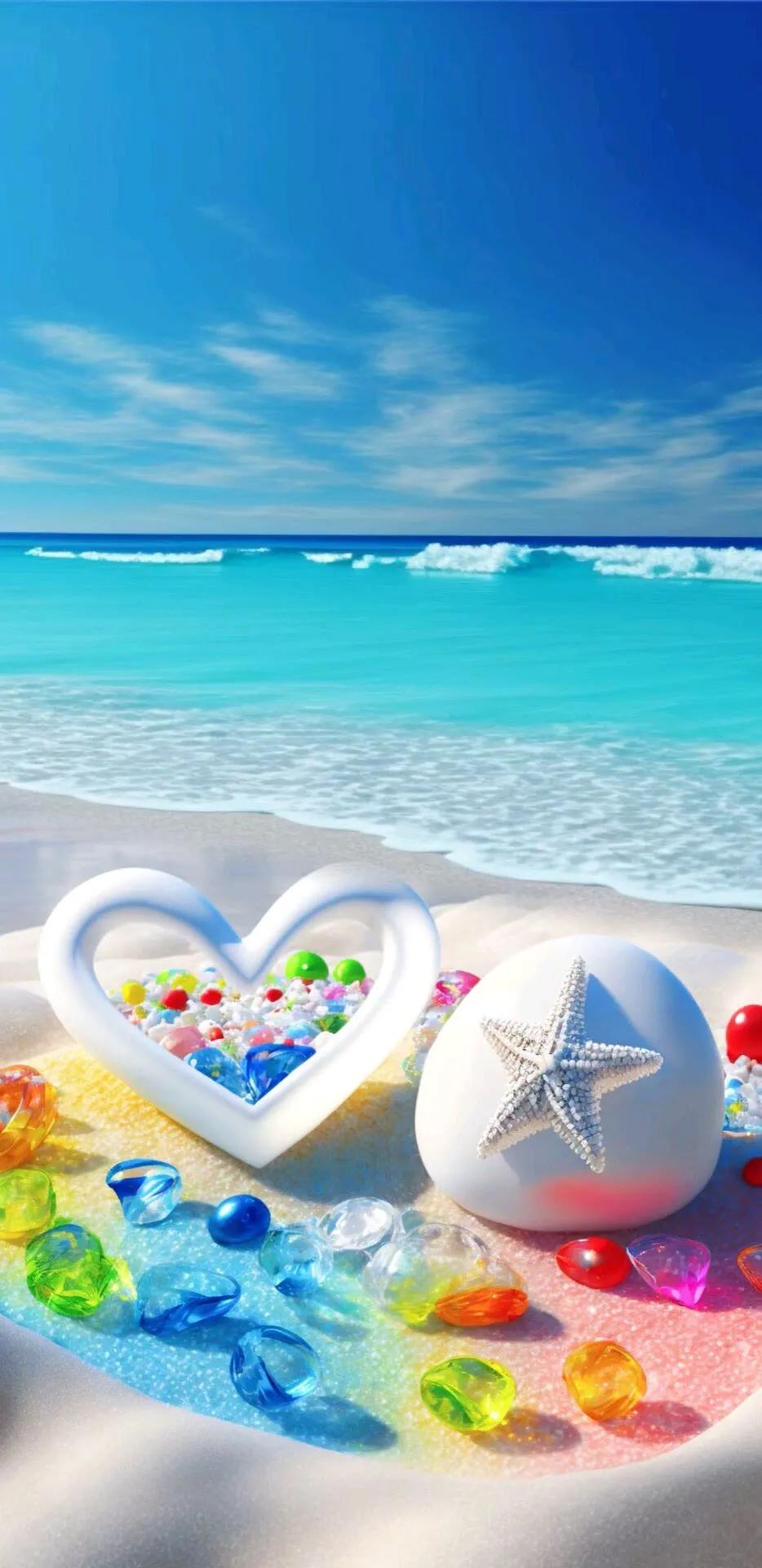 唯美心形壁纸高清图文,唯美爱心壁纸图片大全