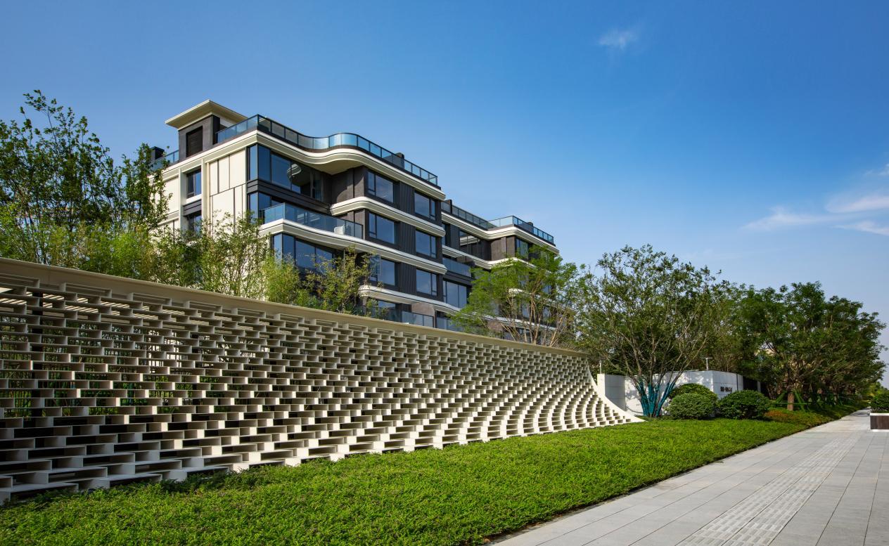 郑州鸿园叠墅外观,郑州鸿园洋房或者叠墅