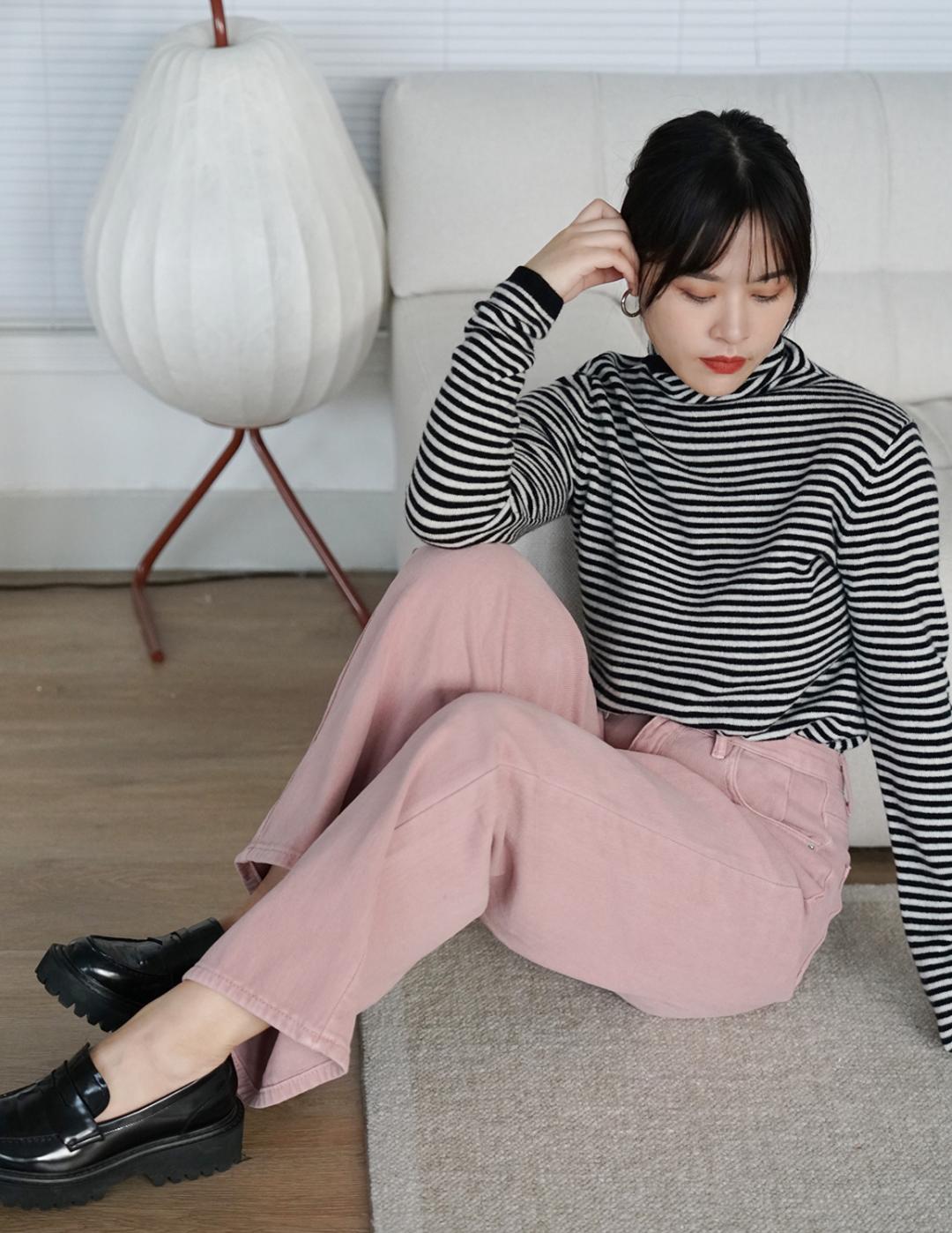 小个子拼接毛衣棉服最新款时髦,秋冬慵懒毛衣棉服内搭