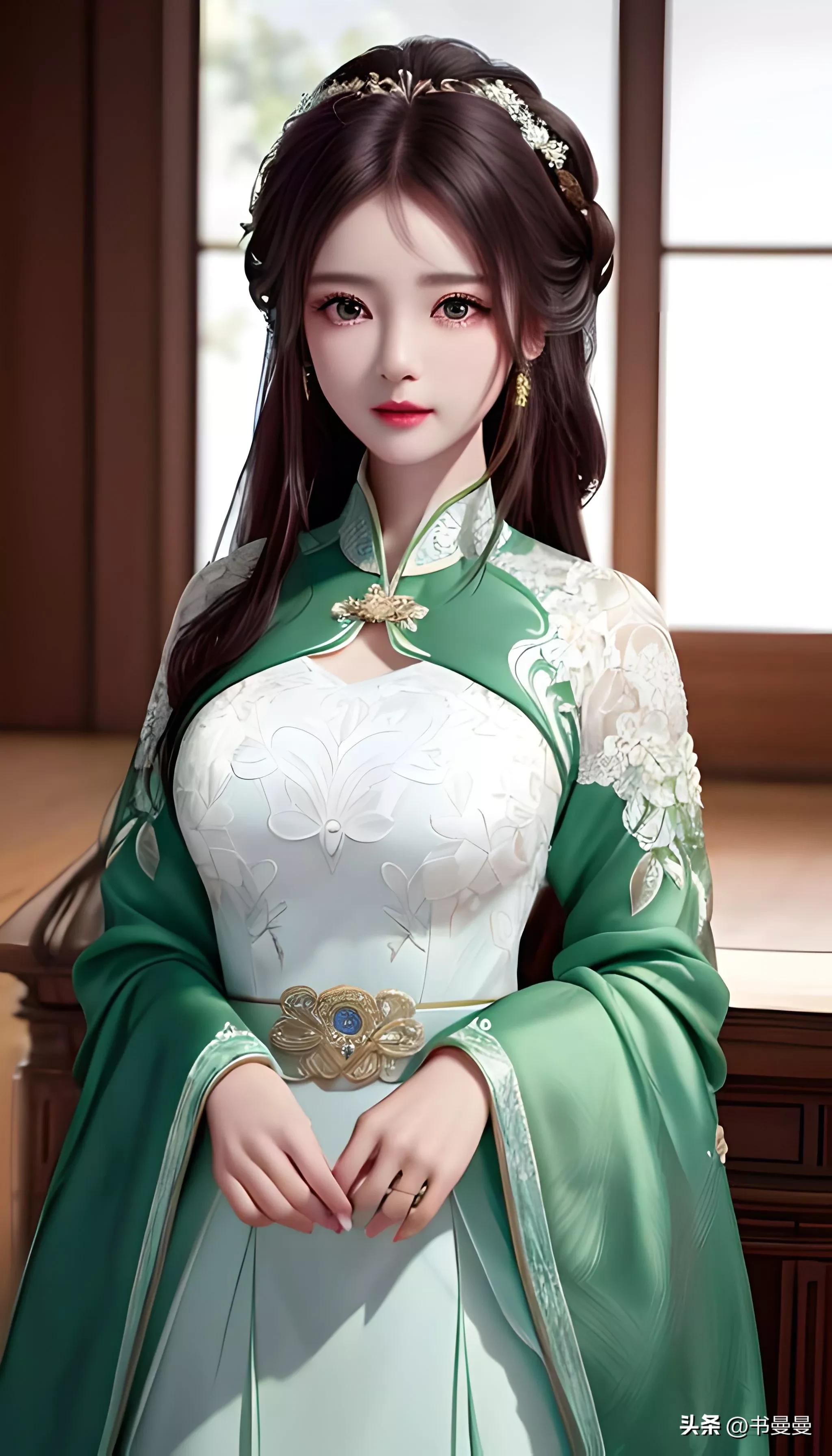 ai绘画古风少女插画壁纸欣赏,ai绘画国风美女